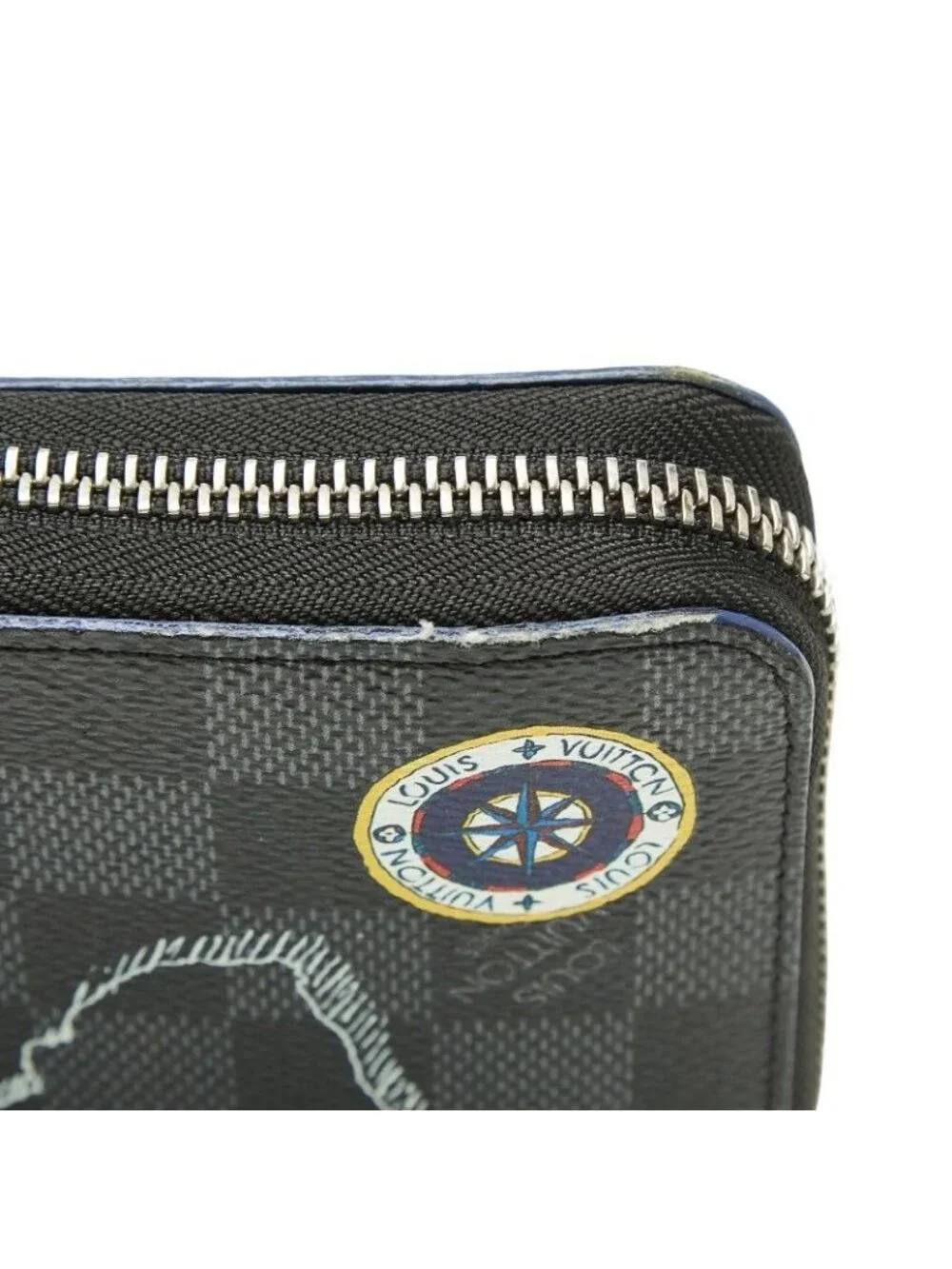 Louis Vuitton Damier Graphite Zippy Organizer NM Map Wallet Leather